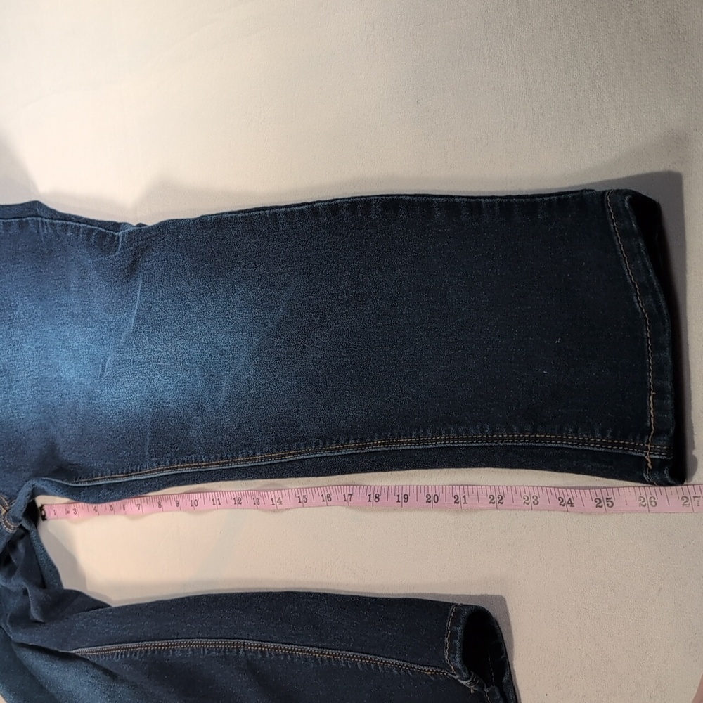 AG Denim Dark Wash Straight Leg Jeans Size 14P Petite - Picture 4 of 11